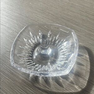 Elegant Vera Wang Clear Glass Ring Holder